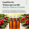 Gaultheria/Wintergreen Oil Roll-on Set of 3 Combo